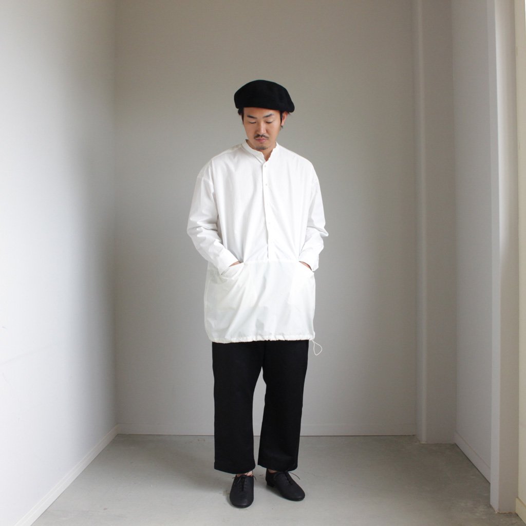 COMME des GARCONS HOMME / 綿チノクロス タックパンツ BLACK