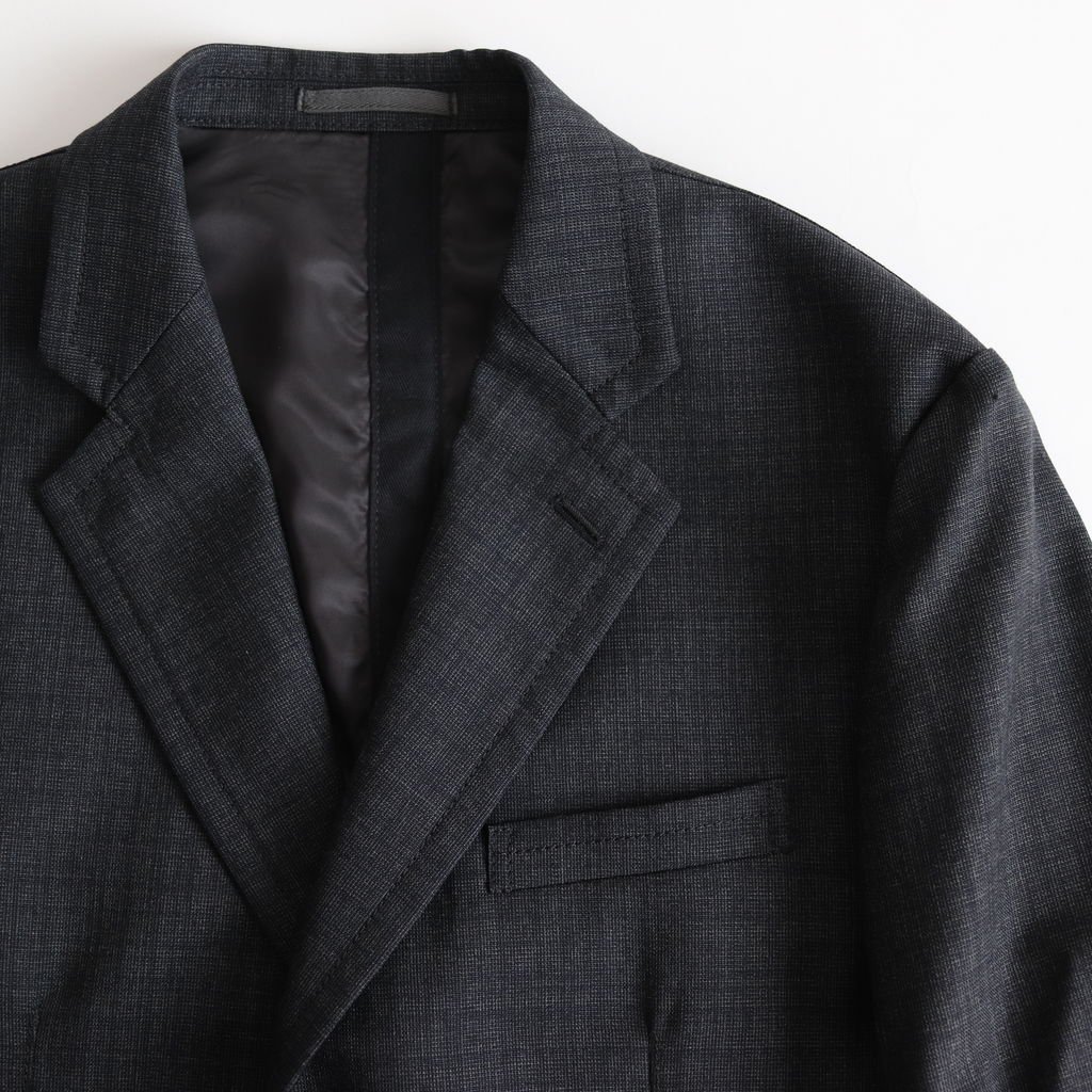 COMME des GARCONS HOMME / ウールピンチェック 2Bジャケット CHARCOAL