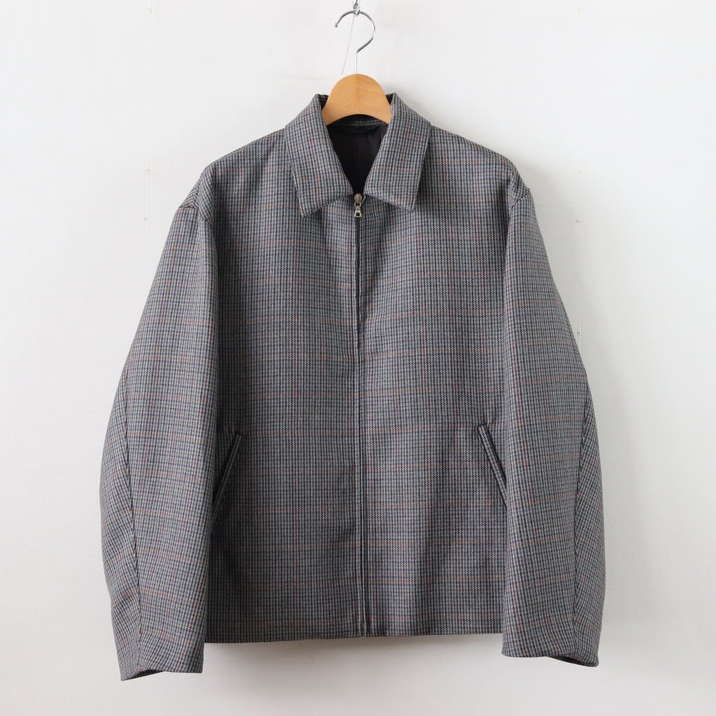 ベルギー製 オーラリー DOUBLE FACE CHECK ZIP BLOUSON 3 - ブルゾン