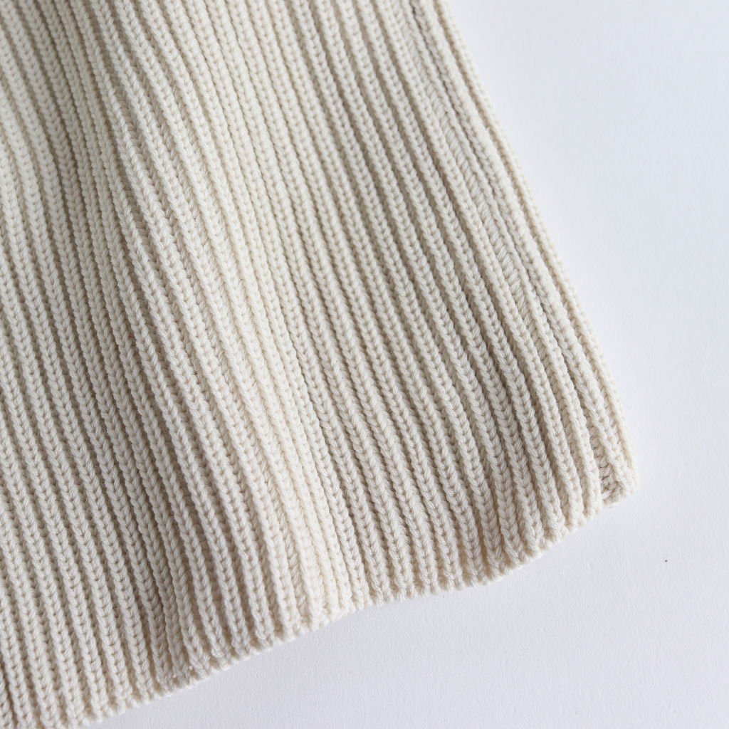 SUPER FINE WOOL RIB KNIT TURTLE NECK P/O #IVORY [A8AP06RK] _