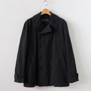 21SS COMME des GARCONS オーバーサイズコート S ブラック | ovale.eu