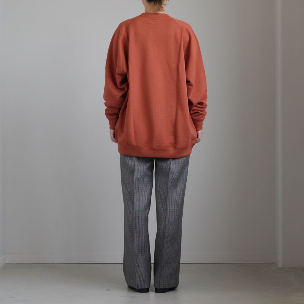 Loopwheeler For Graphpaper Raglan Sweat Brick Gu1 b Graphpaper グラフペーパー