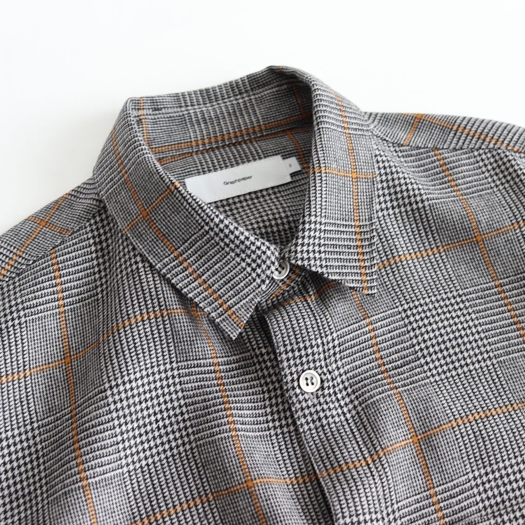 希少試着のみGraphpaper GlencheckWoolBoxShirt-