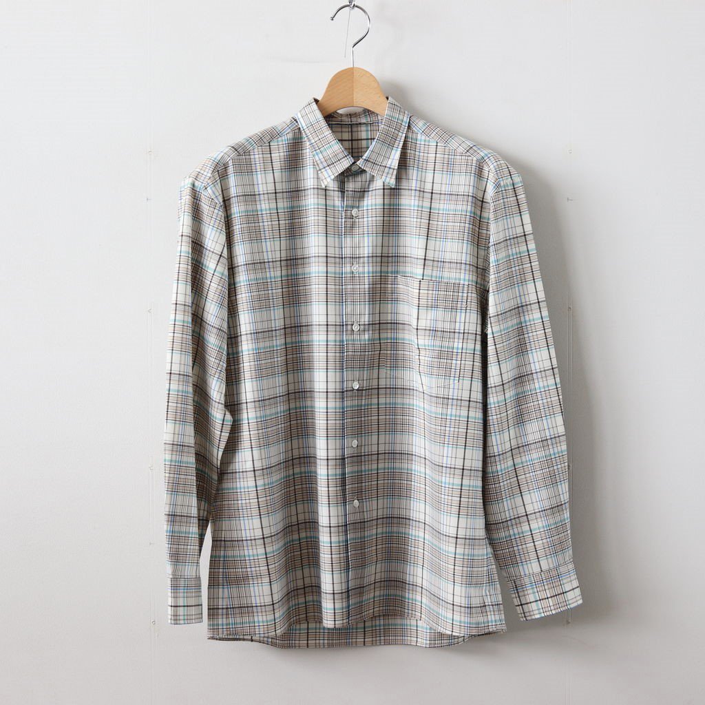 AURALEE SUPER LIGHT WOOL CHECK SHIRTS ftp.eva.gov.co