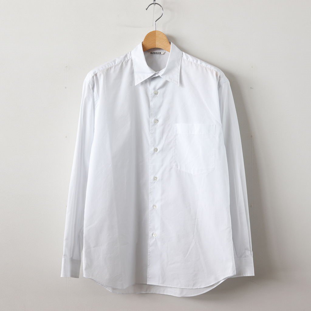 オーラリー FINX SILK STRIPE SHIRTS | ilhotesul.com.br