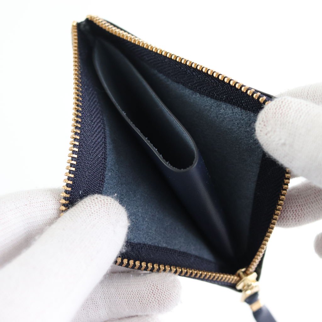 Wallet COMME des GARCONS / L字型ZIP財布 SA3100 NAVY/CLASSIC LEATHER