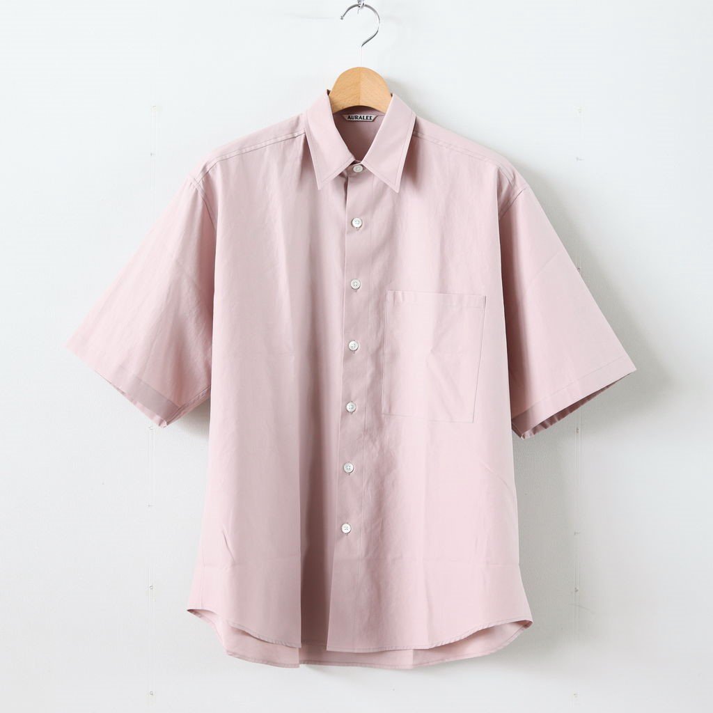 Auralee Short-Sleeve Cotton T-Shirt - Pink