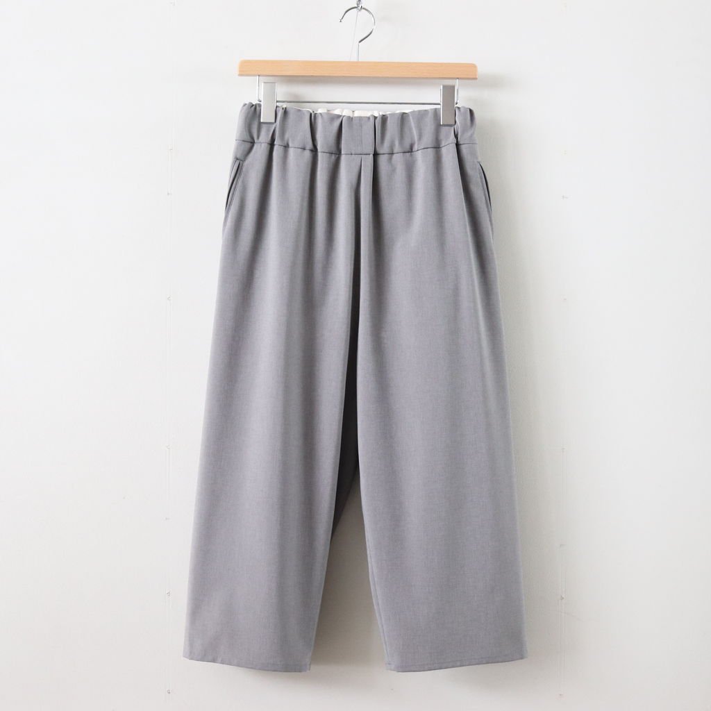 NO CONTROL AIR / NMJPT｜強撚ポリエステルボイルフラットトロピカル イージーパンツ LIGHT GREY TOP