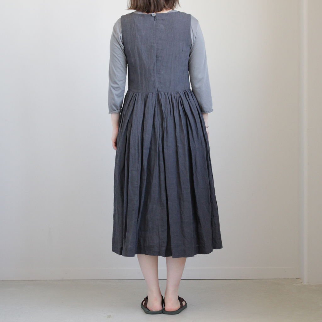 Tuck Dress S L Charcoal Yaeca ヤエカ