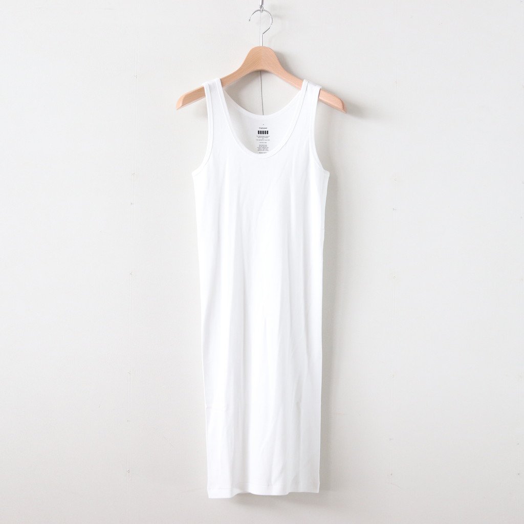 white ribbed tank dress