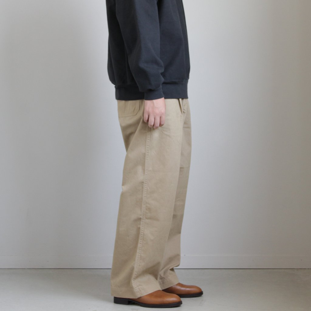 Graphpaper / MILITARY CLOTH BELTED PANTS BEIGE