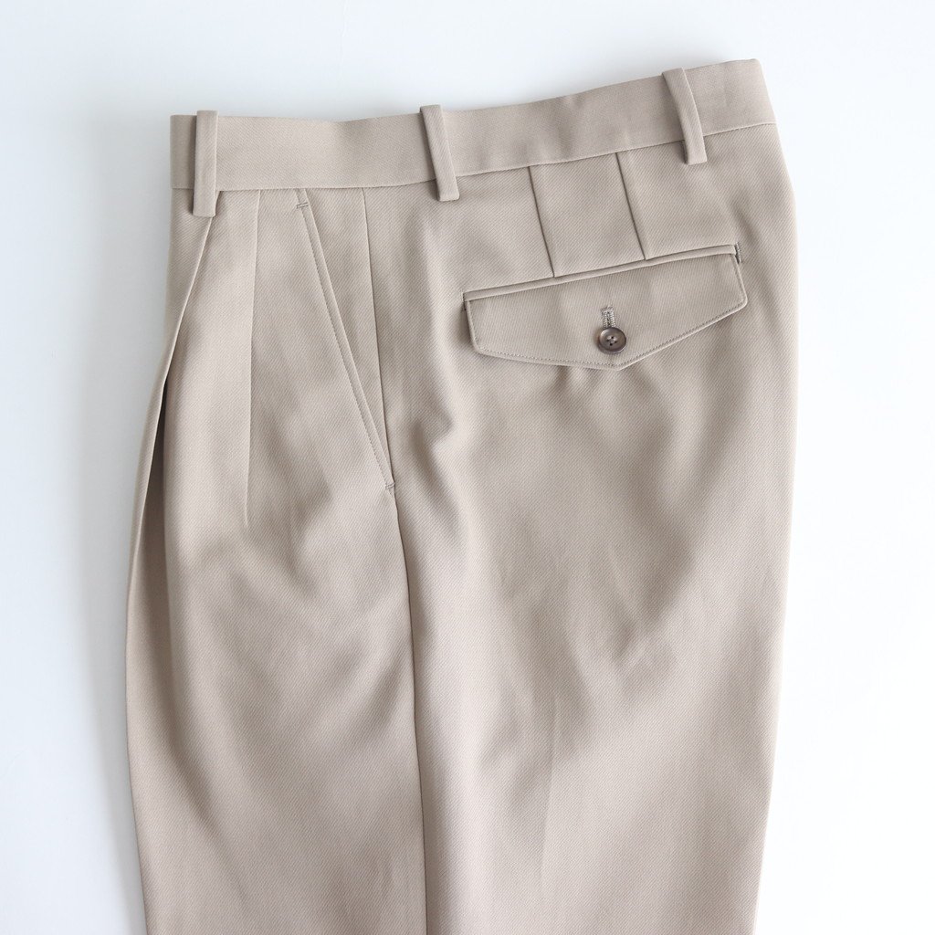 オーラリーHard Twist Double Cloth Wide Slacks スラックス パンツ