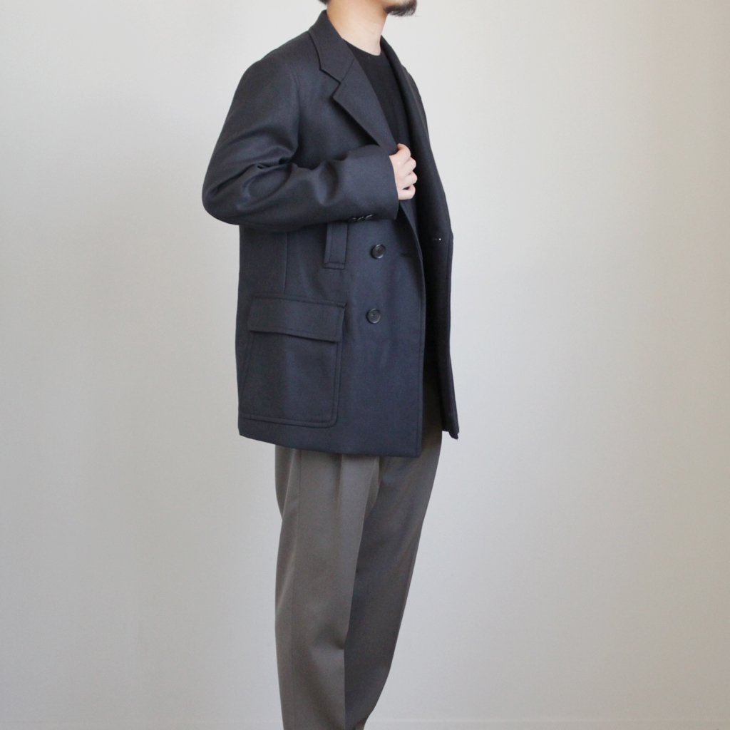 AURALEE LIGHT MELTON HALF COAT 3 オーラリー