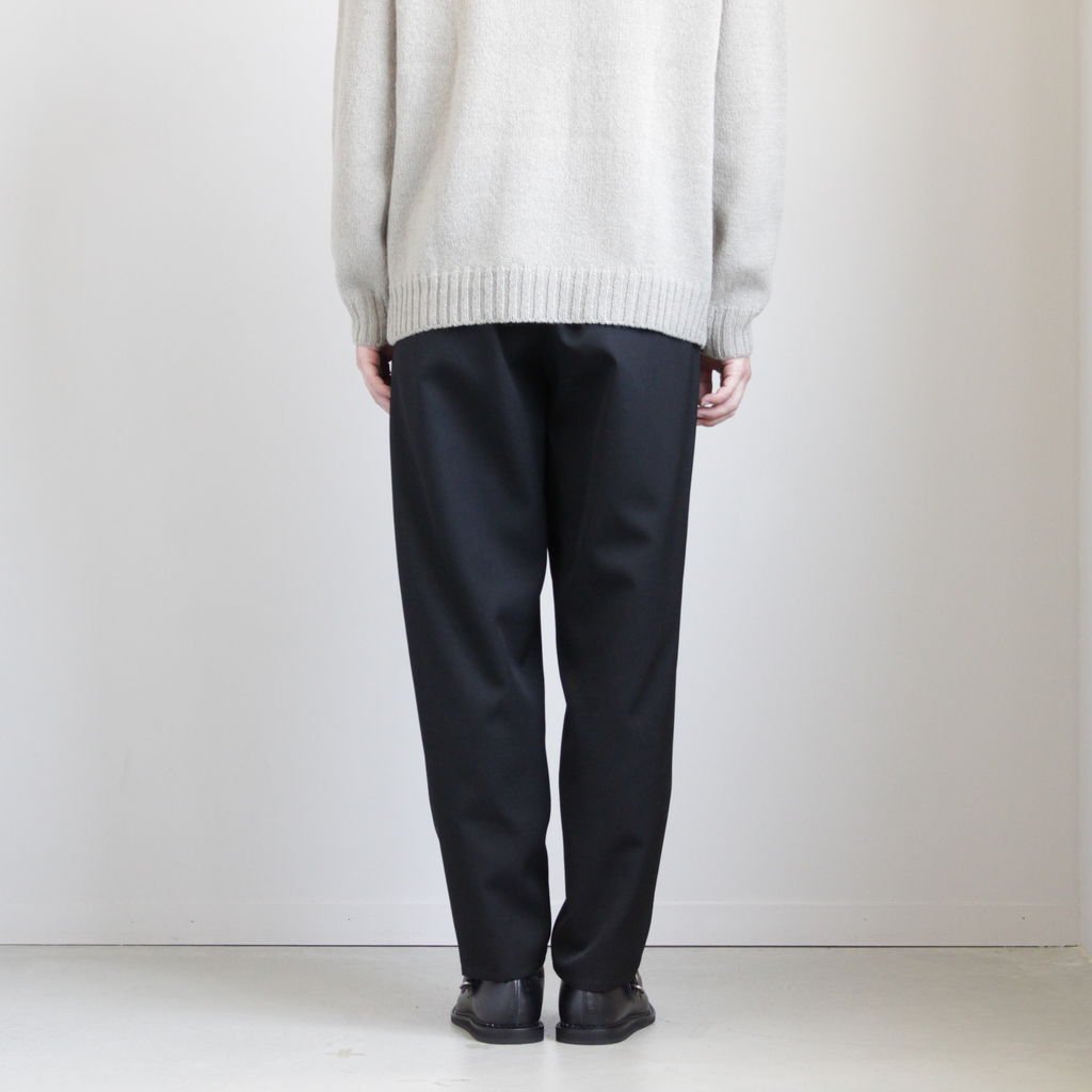 Graphpaper Selvage Wool BLACK Cook Pants スラックス | dermascope.com