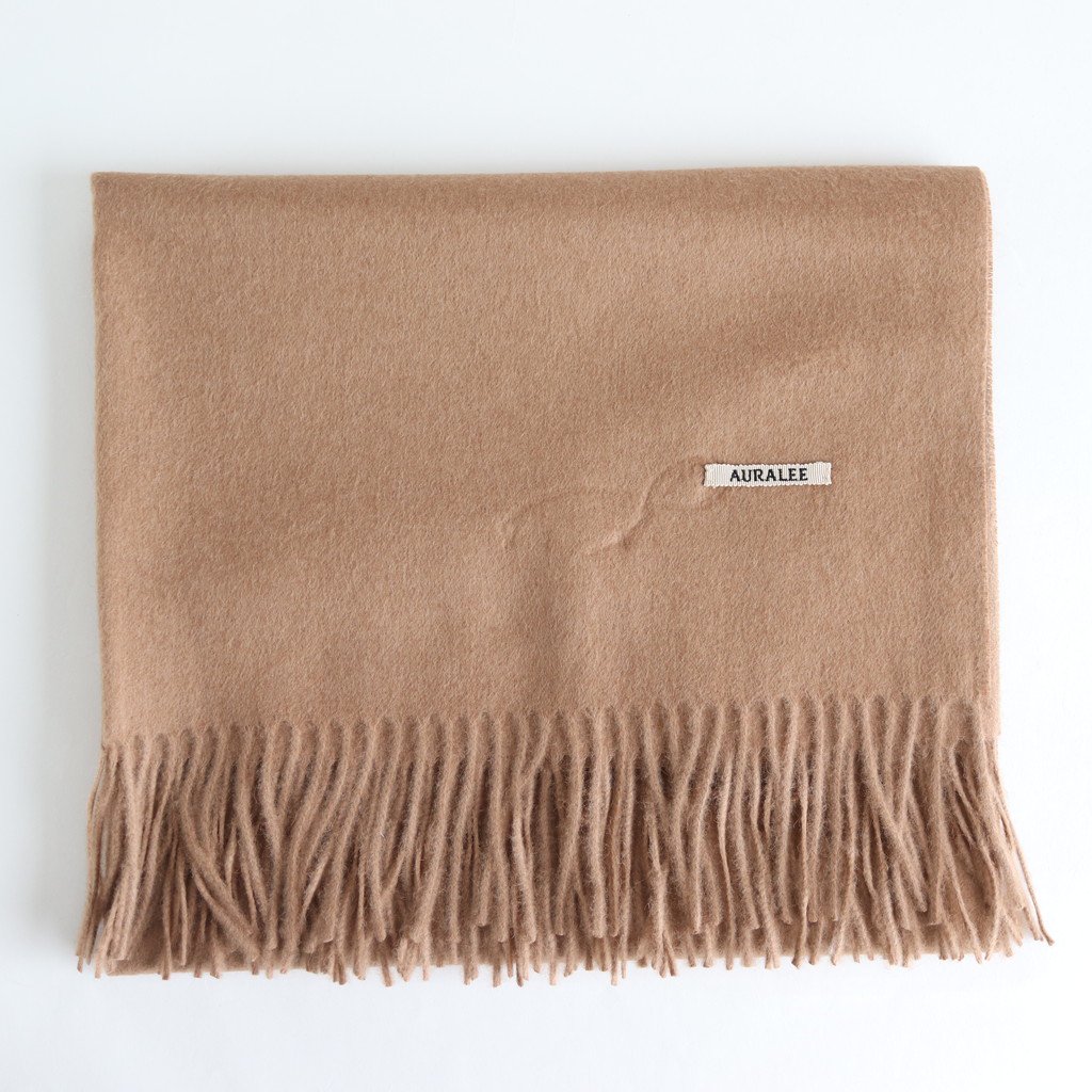 メーカー直送】 auralee BABY CAMELHAIR WIDE STOLE #CAMEL