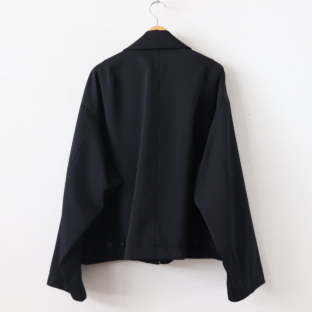 stein / OVER SLEEVE DRIZZLER JACKET BLACK