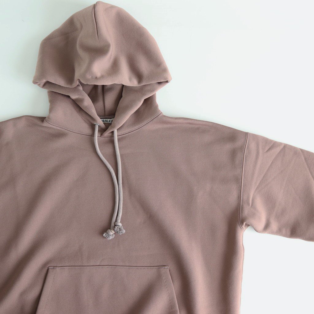 AURALEE / BAGGY POLYESTER SWEAT P/O PARKA BROWN