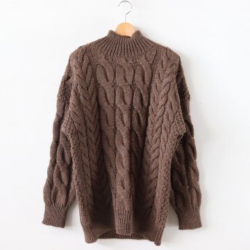 Leno&co】cable knit cardigan-