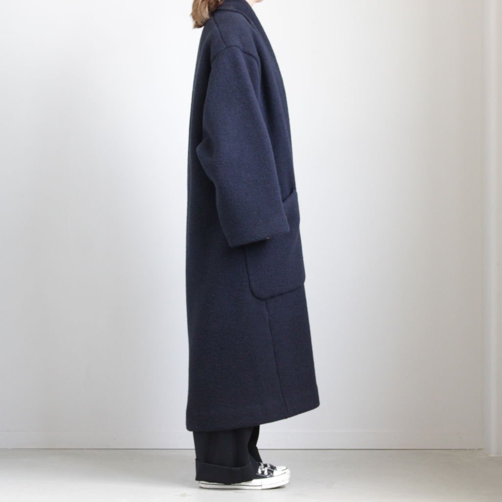 ＷＥＢ限定カラー有 ATON ローブコート WOOL FLEECE UNISEX ROBE COAT