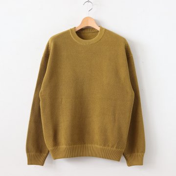 MOSS STITCH L/S SWEAT for ciacura #PICKLES [1903-016] _ crepuscule | クレプスキュール