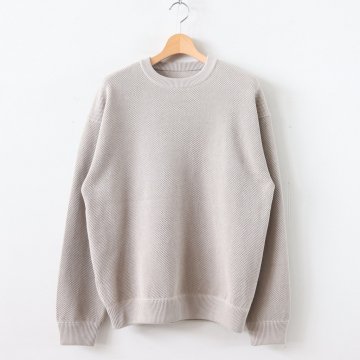 MOSS STITCH L/S SWEAT for ciacura #CASHMERE [1903-016] _ crepuscule | クレプスキュール