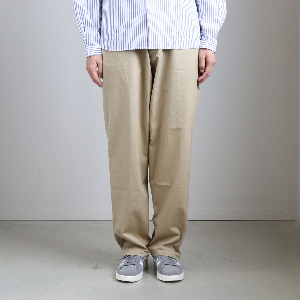 chino cloth pants wide tapered