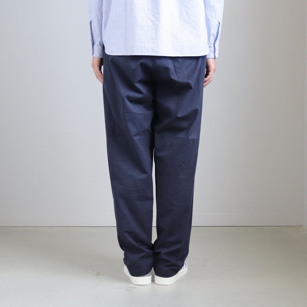 休日 YAECA ヤエカCHINO CLOTH PANTS WIDE ネイビー 32 kids-nurie.com