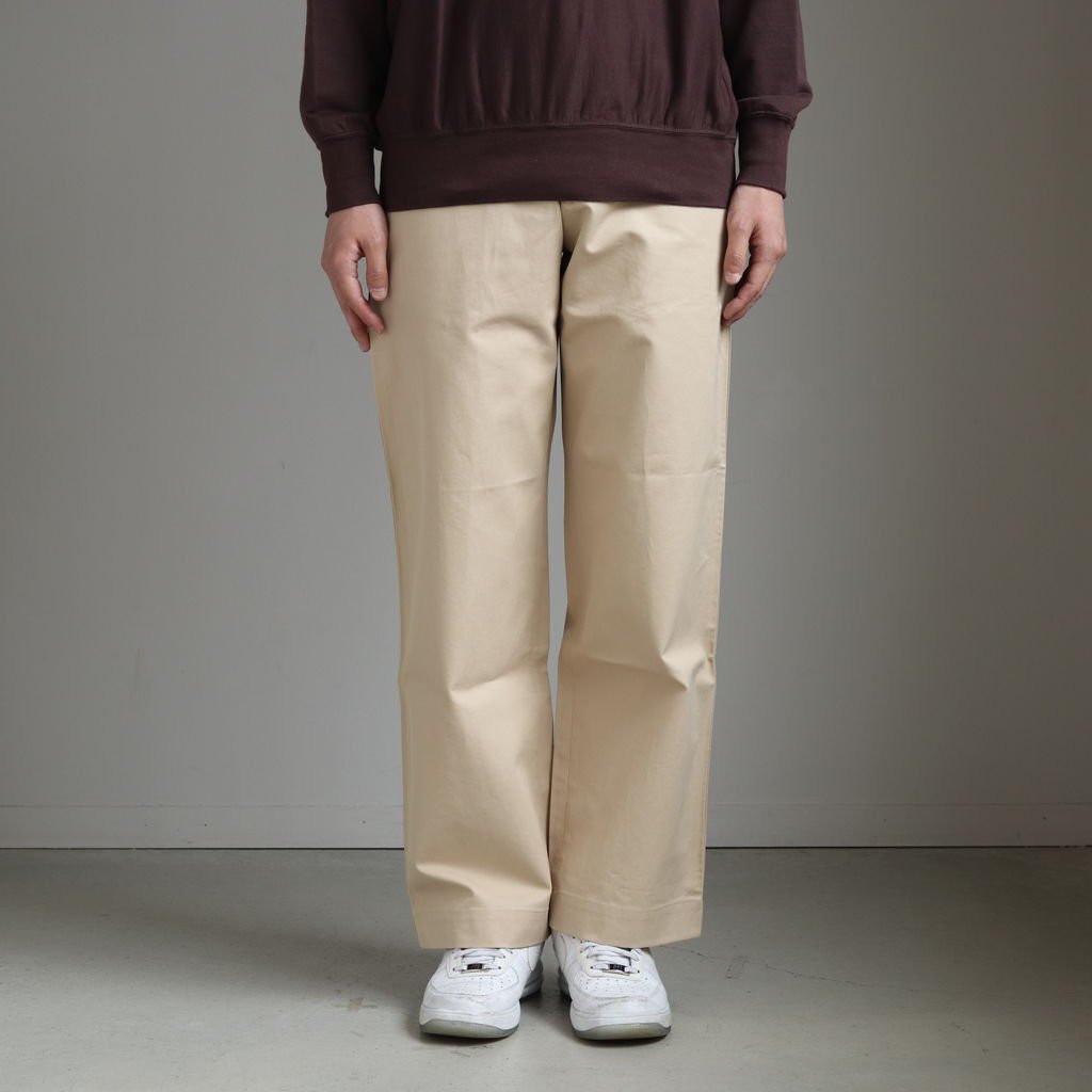 AURALEE WASHED FINX LIGHT CHINO PANTS - チノパン