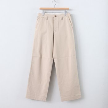 WASHED FINX LIGHT CHINO PANTS #IVORY [A20SP01CN] _ AURALEE | オーラリー