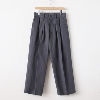 WIDE STRAIGHT TROUSERS #DE.TAUPE [ST.130] _ stein | シュタイン