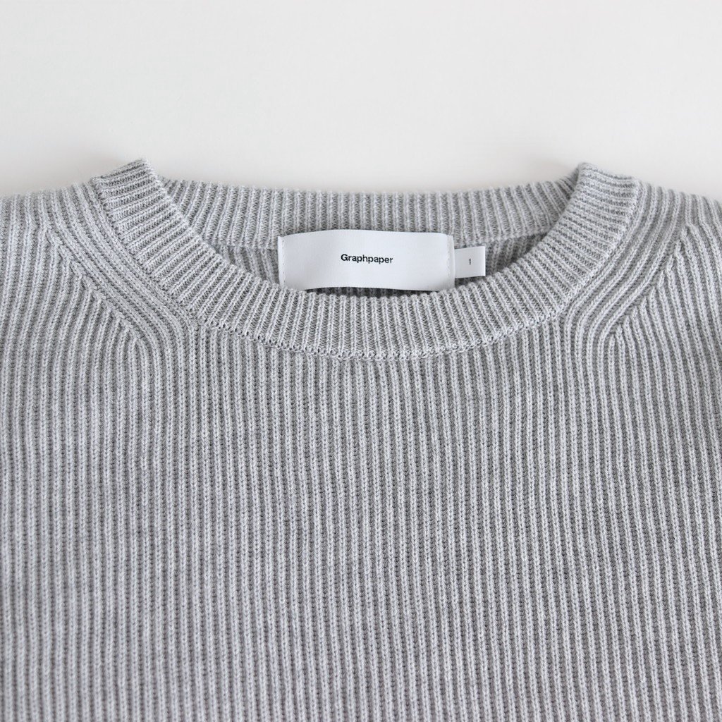 Graphpaper HIGH DENSITY COTTON KNIT CREW | veganutris.com.br