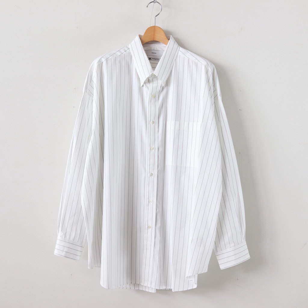 THOMAS MASON OVERSIZED B.D SHIRT #BLACK ST [GM201-50028] _