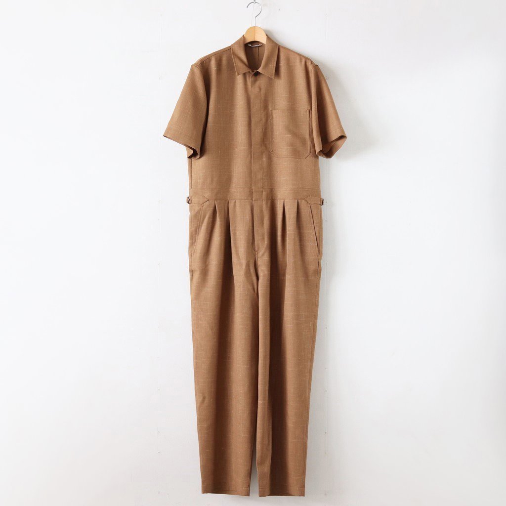 WOOL CUPRA LINEN CLOTH JUMPSUIT オーラリー オーラリー パンツ