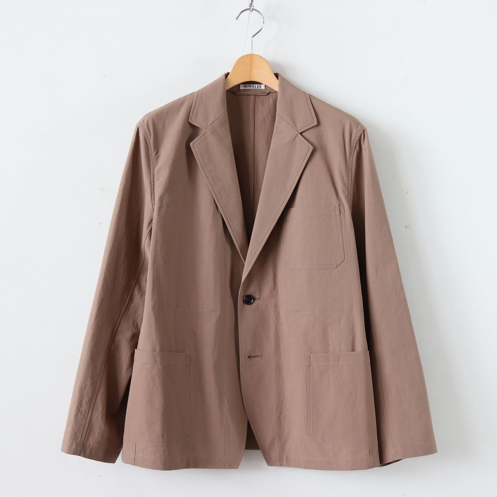 定番 AULAREE finx hard twist gabardine jacket テーラードジャケット