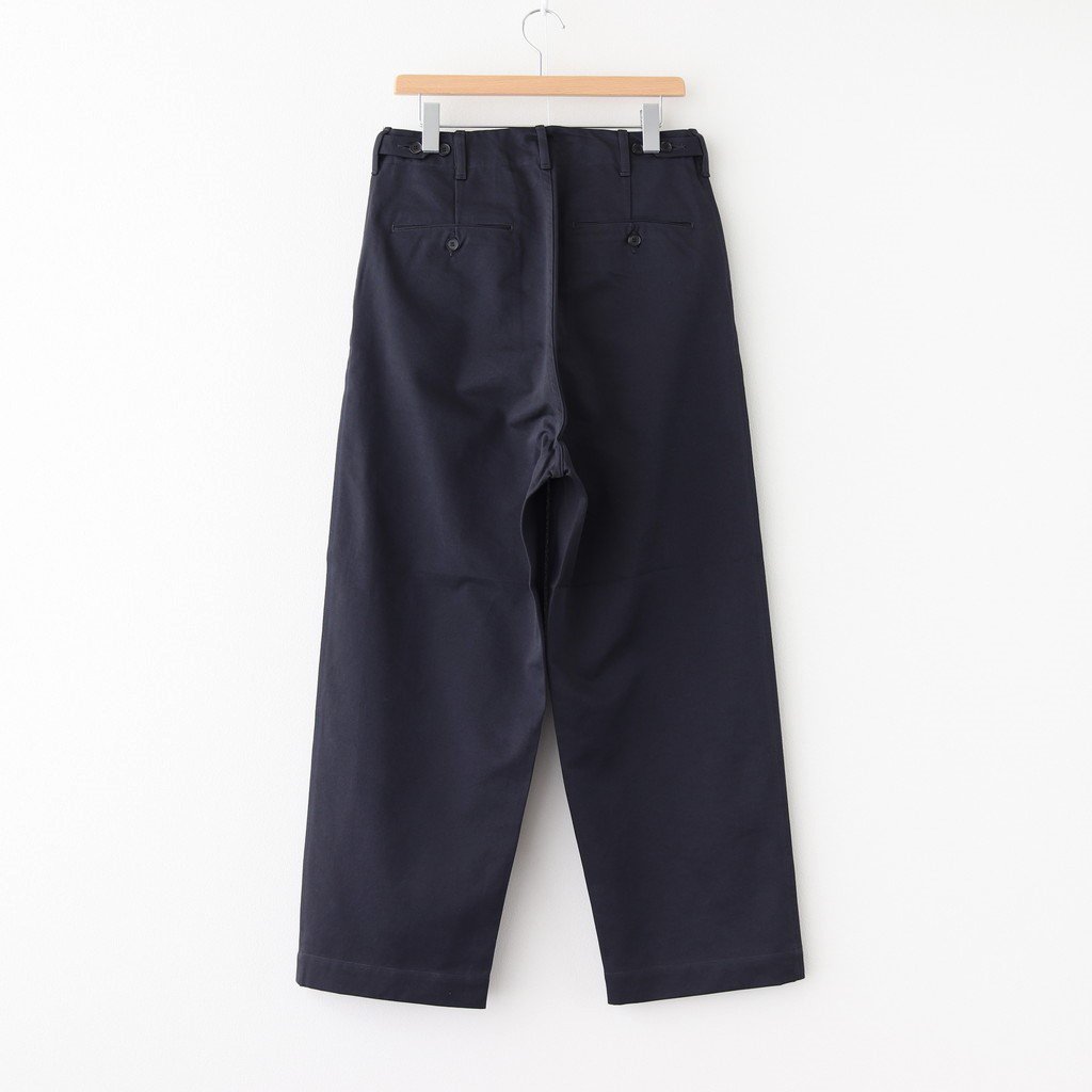 AURALEE / WASHED FINX CHINO WIDE PANTS INK BLACK