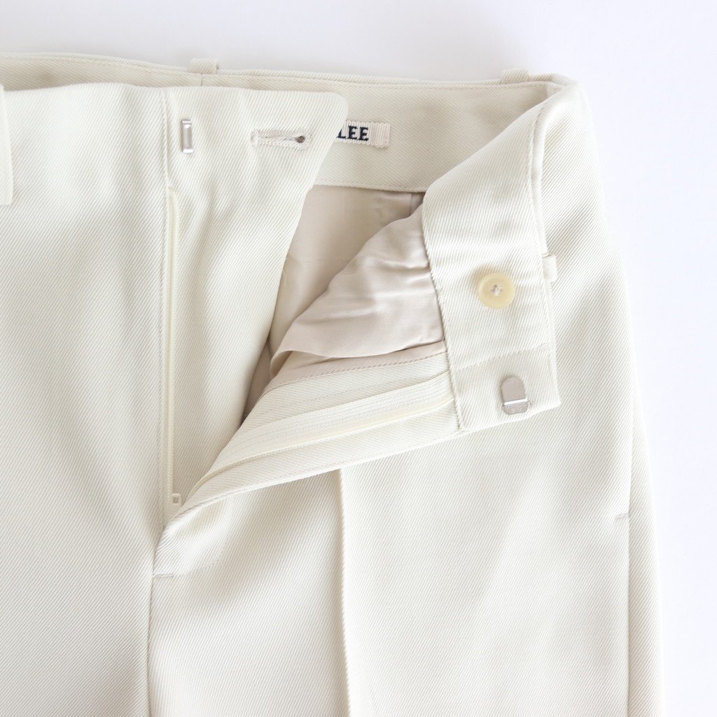 AURALEE / WOOL MAX SERGE SLACKS IVORY