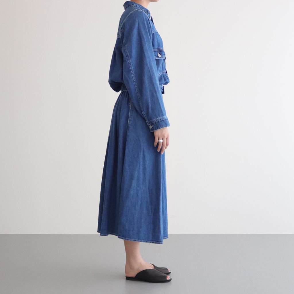 サントスピンク Graphpaper Belted Denim Dress 新品 59400円