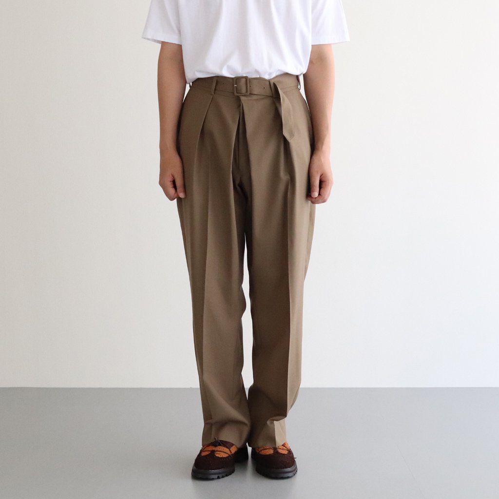 YOKE Front Tuck Belted Wide Trousers | www.nov-ita.fr