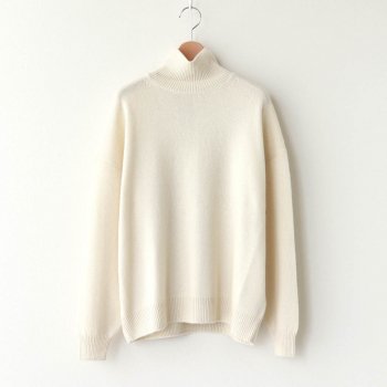 BABY CASHMERE KNIT TURTLE NECK P/O #NATURAL WHITE [A20AP05BC] _ AURALEE | オーラリー