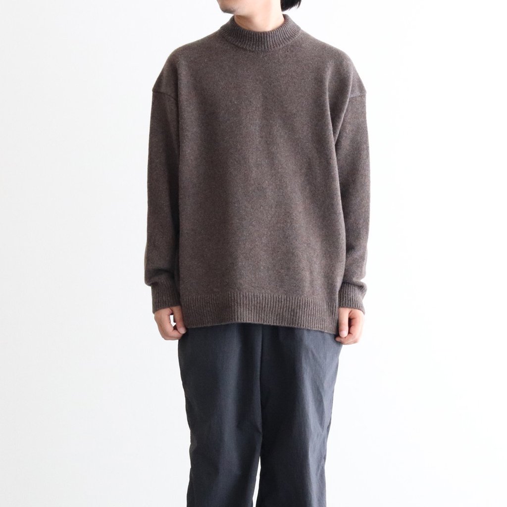 限定Ｗ特典付属 ATON 21AW OVERSIZED MOCKNECK SWEATER - 通販