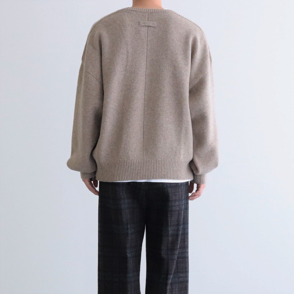 stein / EX FINE LAMBS CREW NECK KNIT LS - www.gcnm.edu.gh