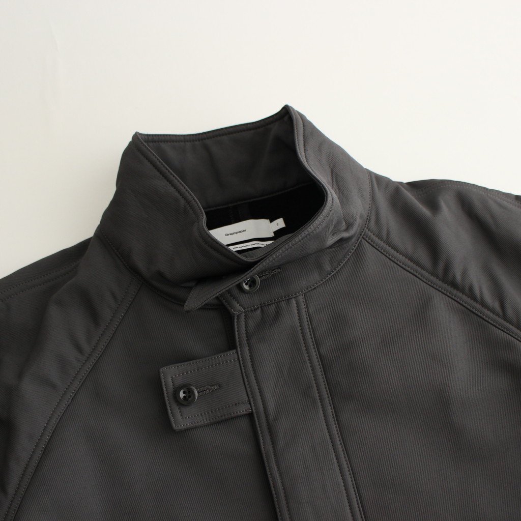 DOUBLE FACE TWILL STAND COLLAR COAT #C.GRAY [GM203-10080] _ Graphpaper |  グラフペーパー