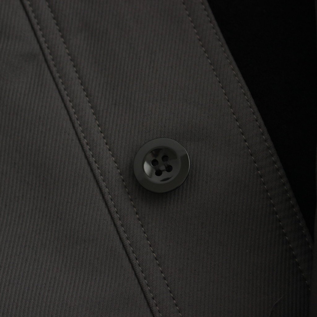 DOUBLE FACE TWILL STAND COLLAR COAT #C.GRAY [GM203-10080] _ 