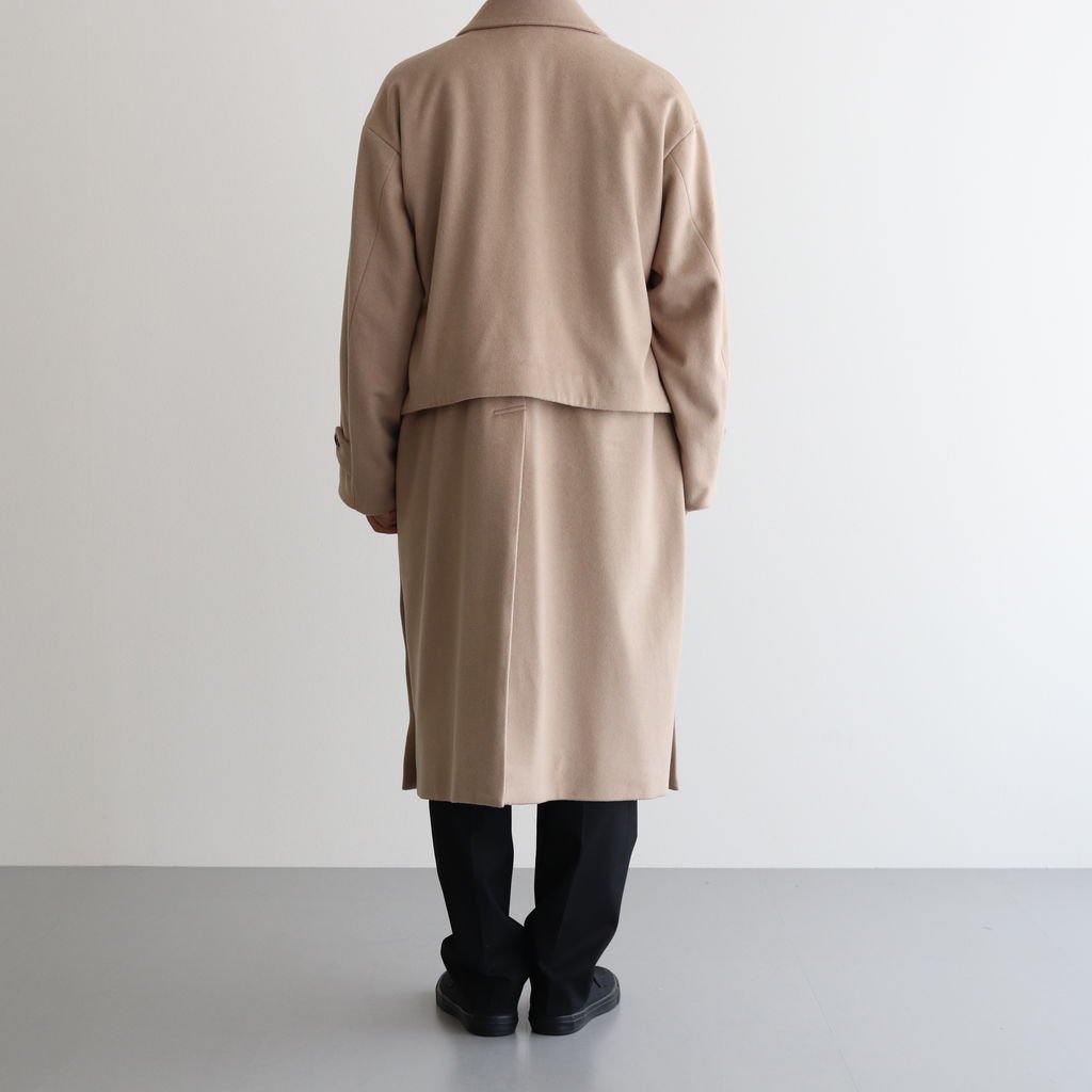 YOKE 19AW 3way bal collar coat オリーブ M-