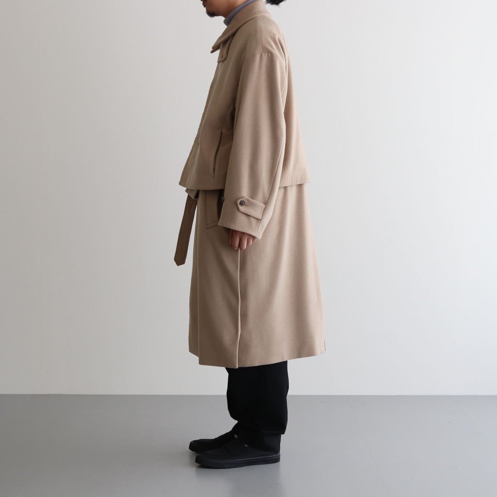 YOKE/ヨーク 3WAY BAL COLLAR SHARE COATの