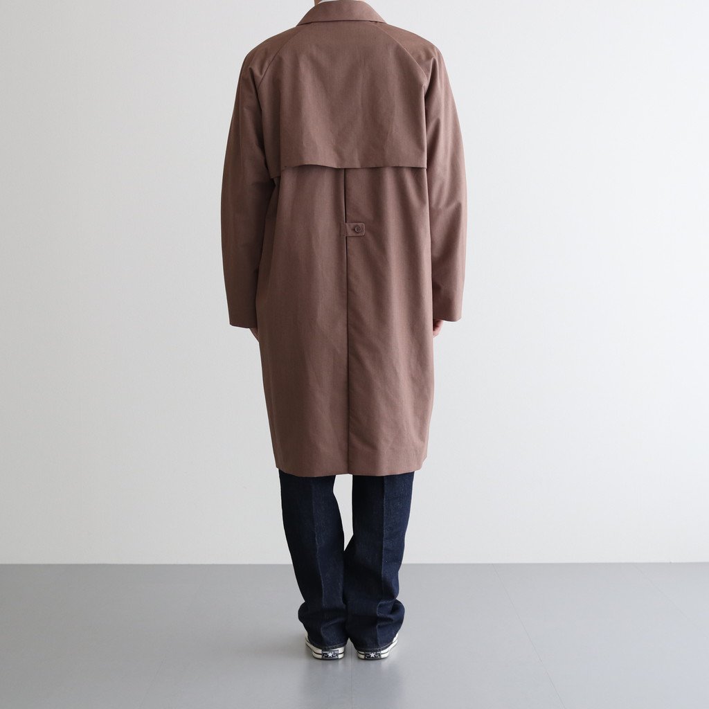 SOUTIEN COLLAR COAT STANDARD #BROWN [10552] _ YAECA | ヤエカ