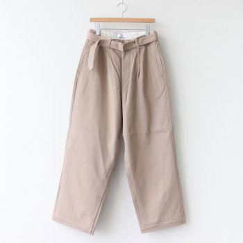 HARD TWILL BELTED PANTS #BEIGE [GM211-40002B] _ Graphpaper | グラフペーパー
