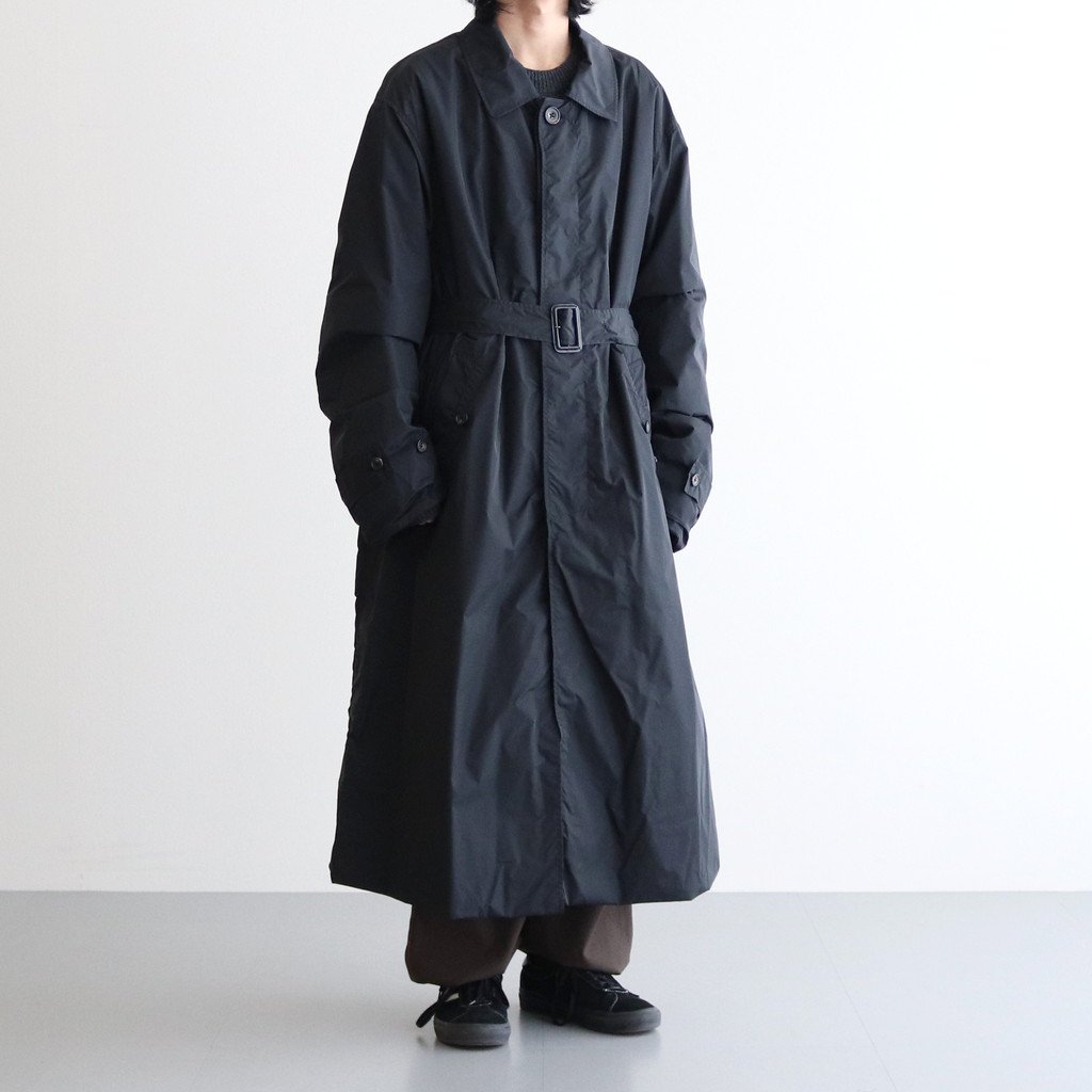 stein / OVERSIZED WIND COAT BLACK