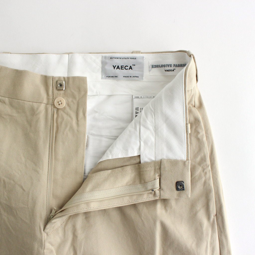 CHINO CLOTH PANTS STRAIGHT #BEIGE [61601] _ YAECA | ヤエカ