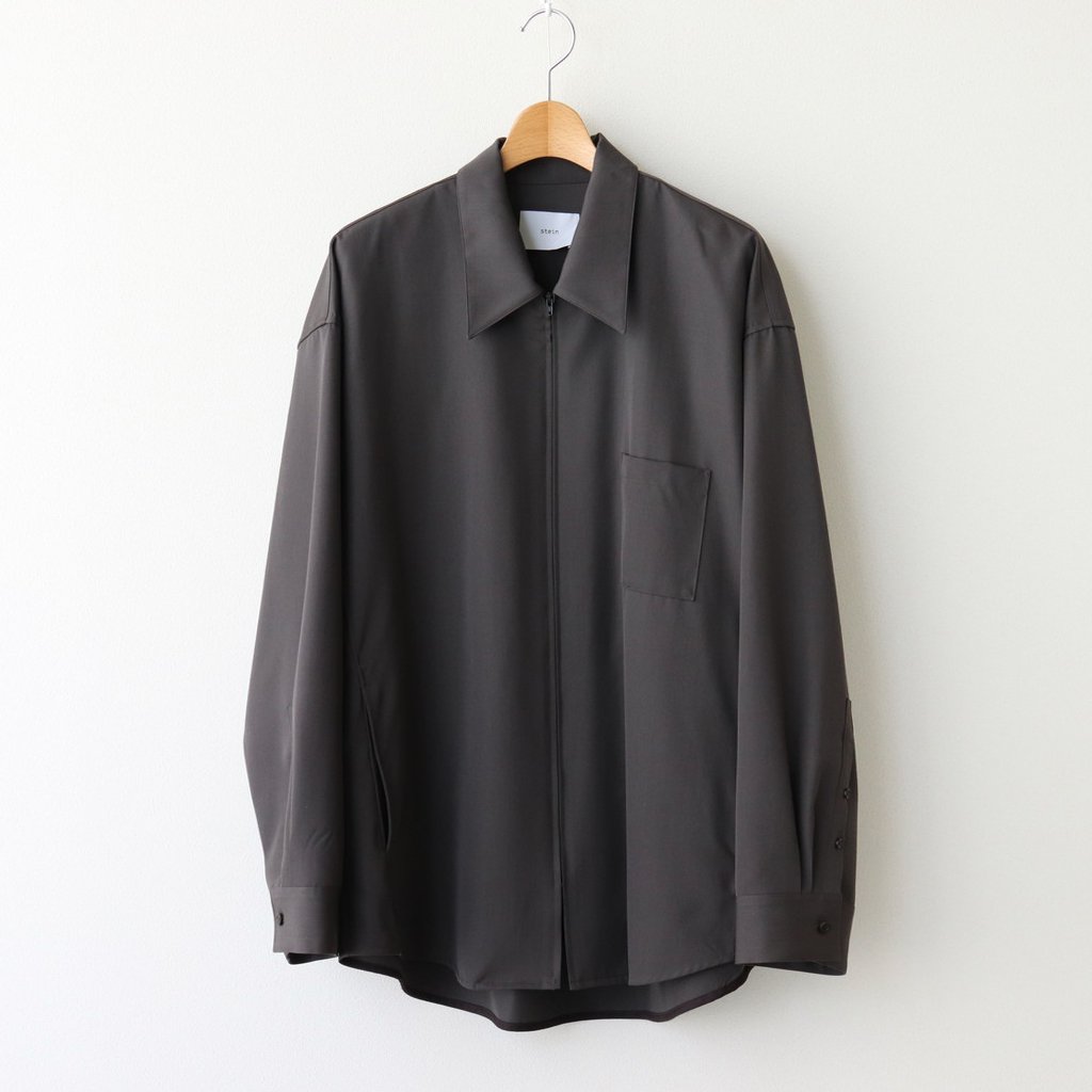 stein】Oversized Zip Shirt Jacket サイズS bckediri.beacukai.go.id